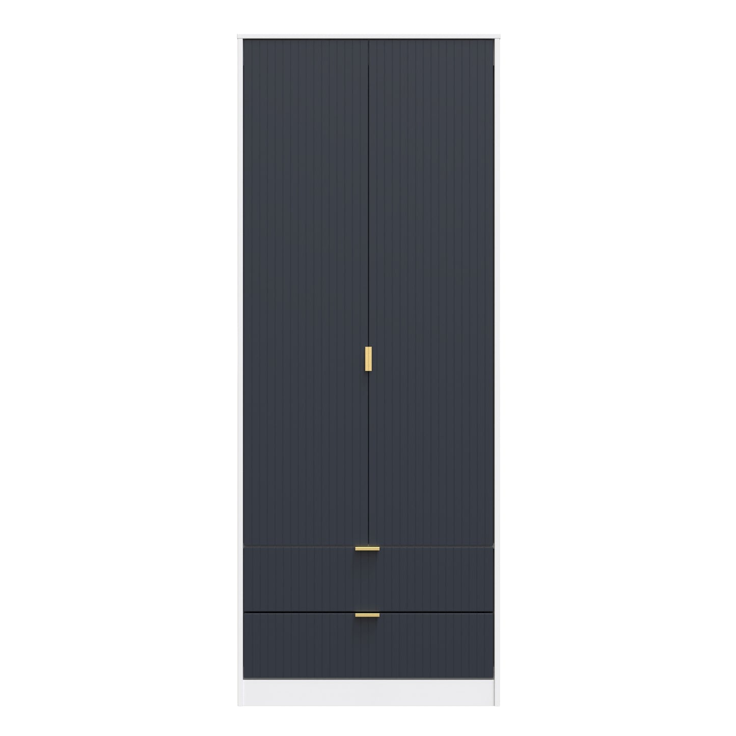 Linear Tall 2 Drawer Wardrobe
