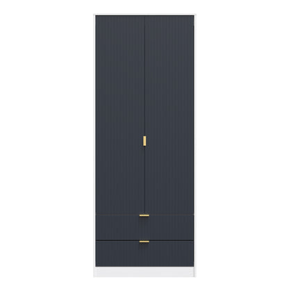 Linear Tall 2 Drawer Wardrobe
