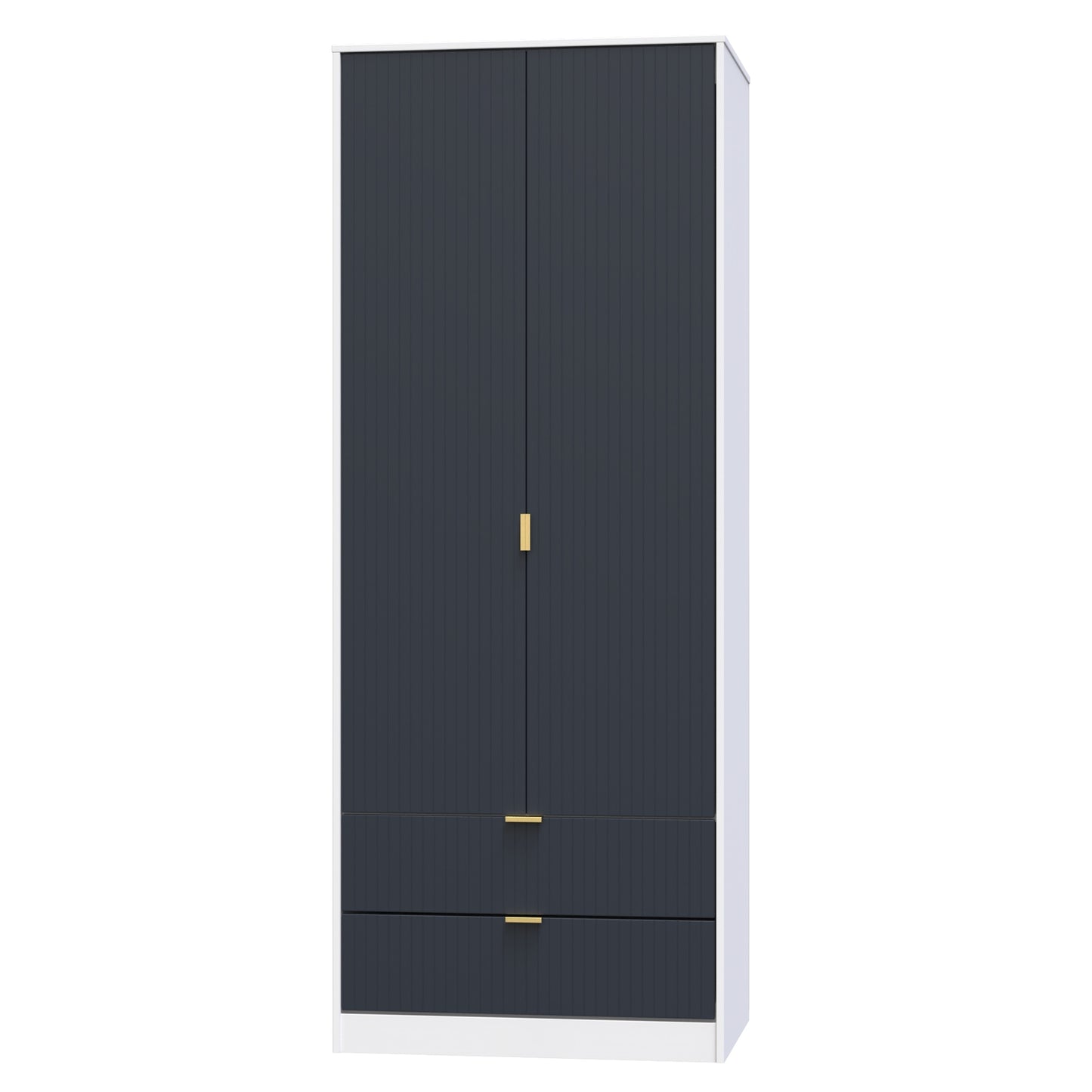 Linear Tall 2 Drawer Wardrobe