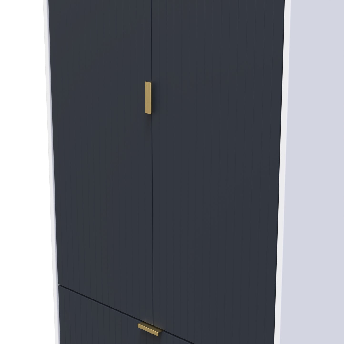 Linear Tall 2 Drawer Wardrobe