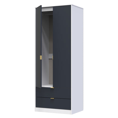 Linear Tall 2 Drawer Wardrobe