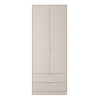 Linear Tall 2 Drawer Wardrobe