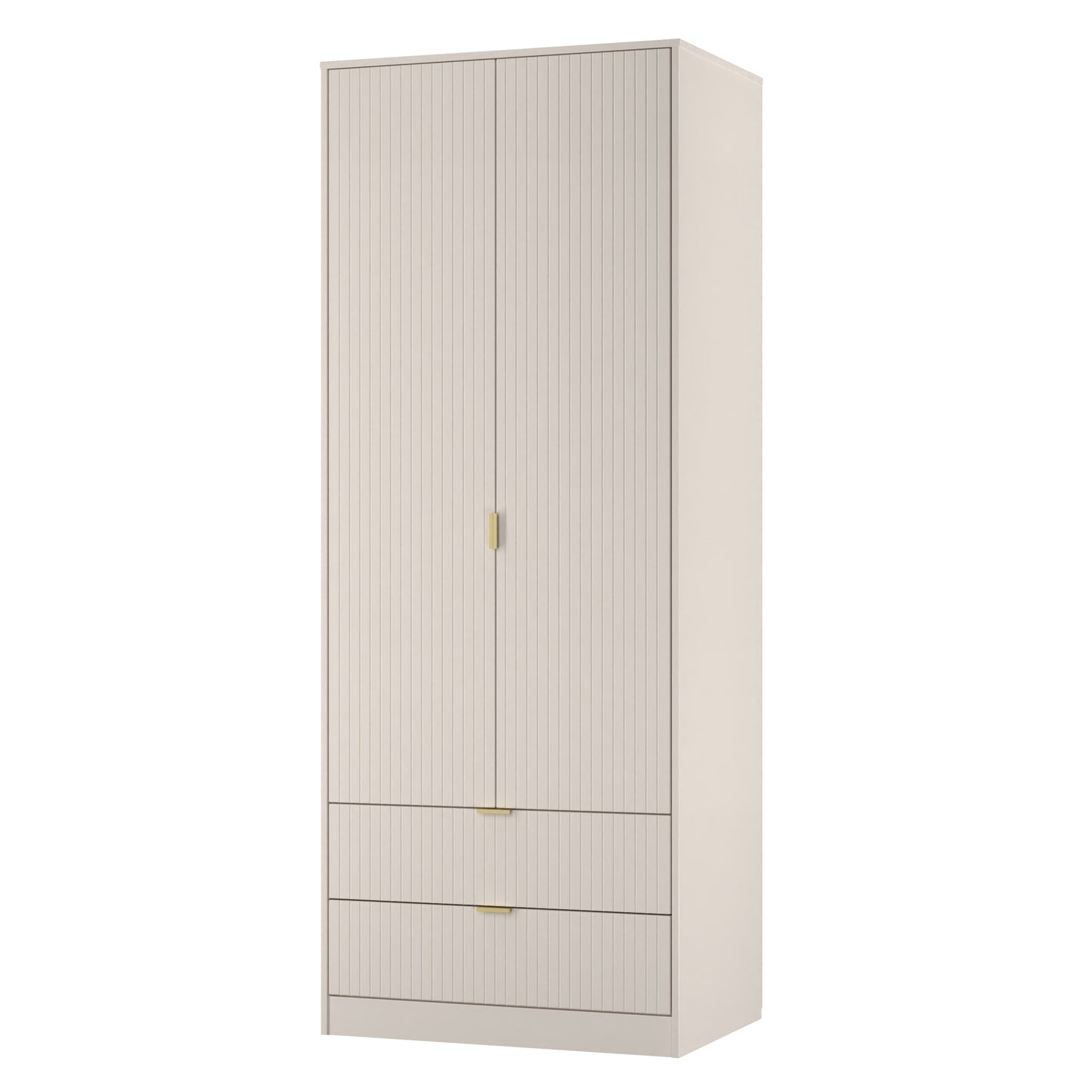 Linear Tall 2 Drawer Wardrobe