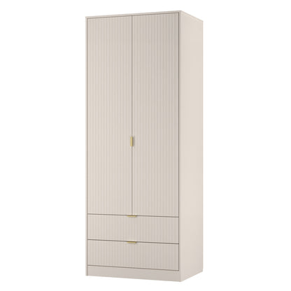 Linear Tall 2 Drawer Wardrobe