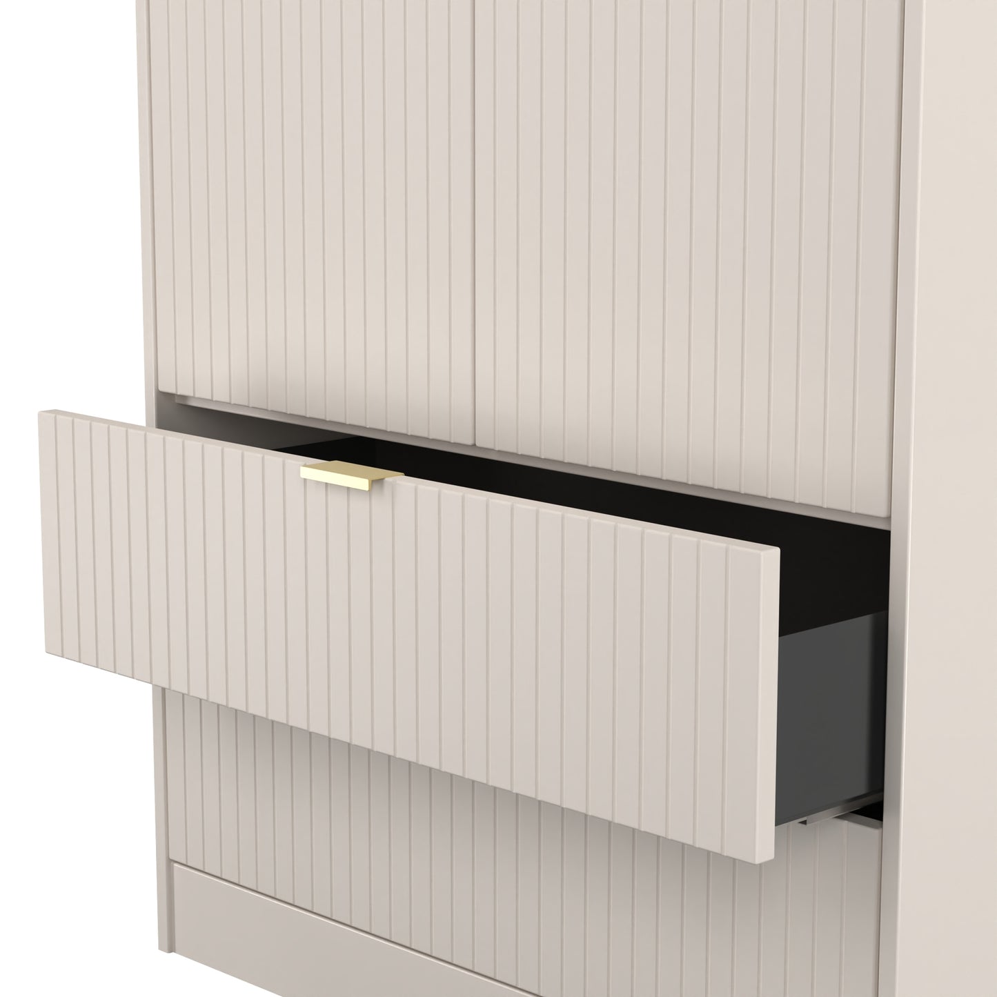 Linear Tall 2 Drawer Wardrobe