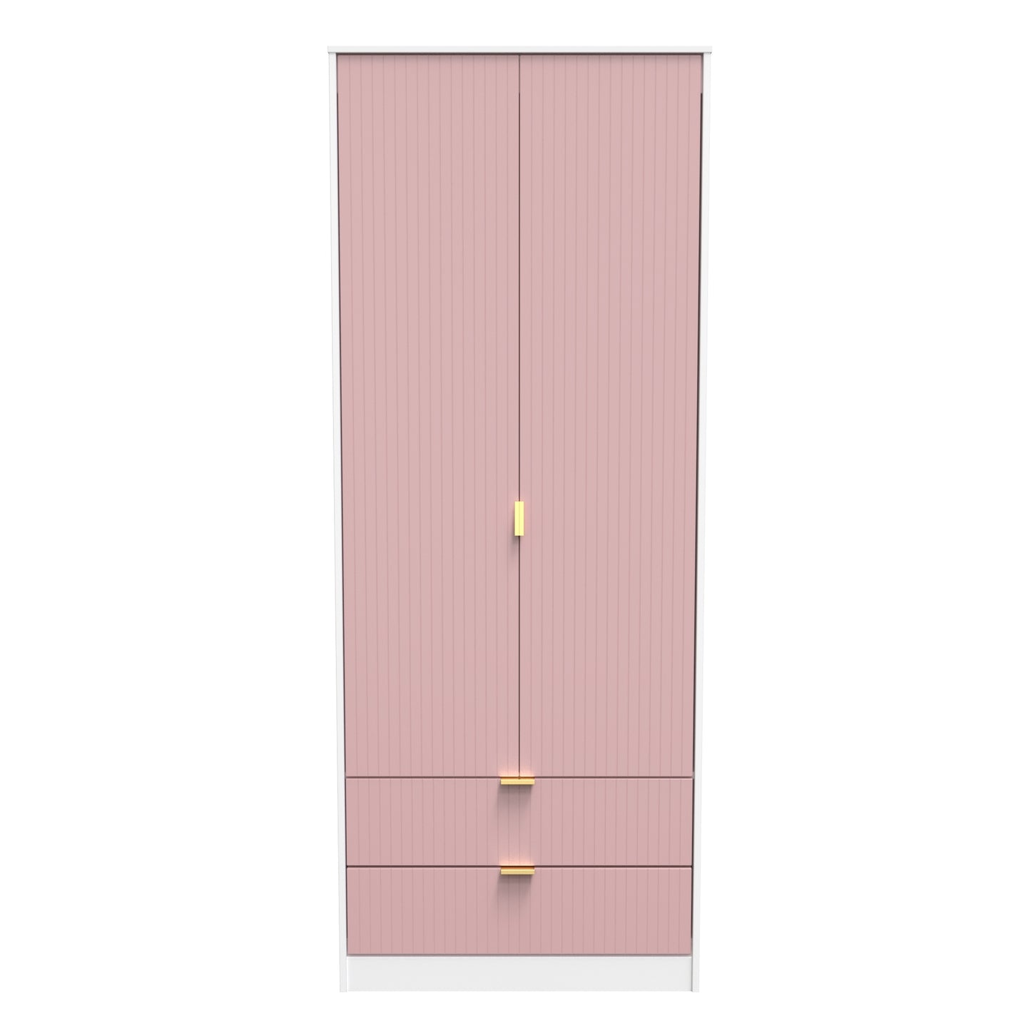 Linear Tall 2 Drawer Wardrobe