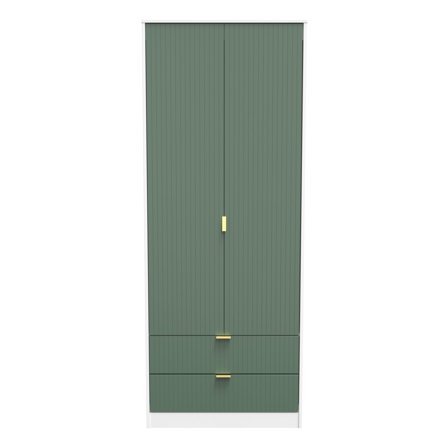 Linear Tall 2 Drawer Wardrobe