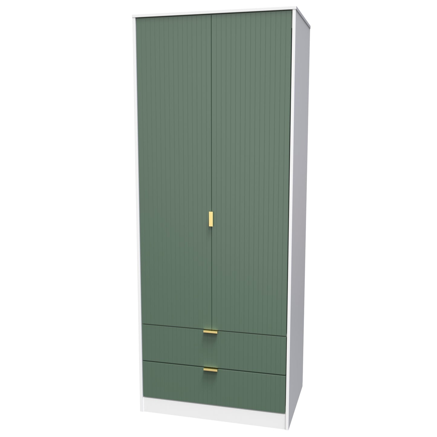 Linear Tall 2 Drawer Wardrobe