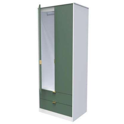Linear Tall 2 Drawer Wardrobe