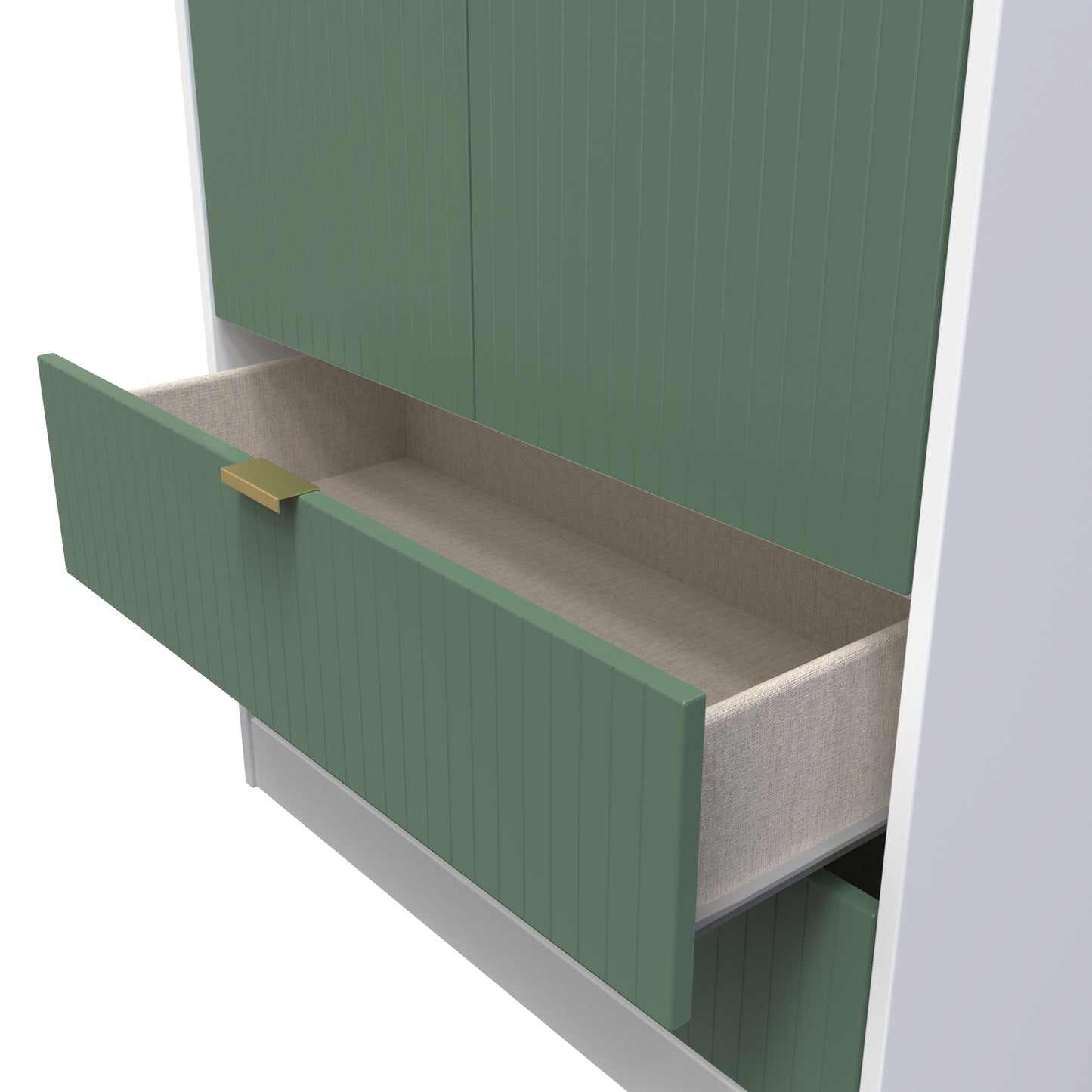 Linear Tall 2 Drawer Wardrobe