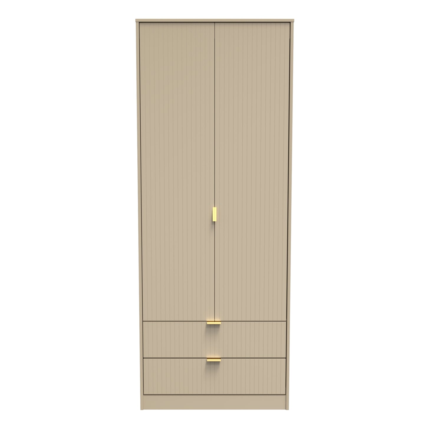 Linear Tall 2 Drawer Wardrobe