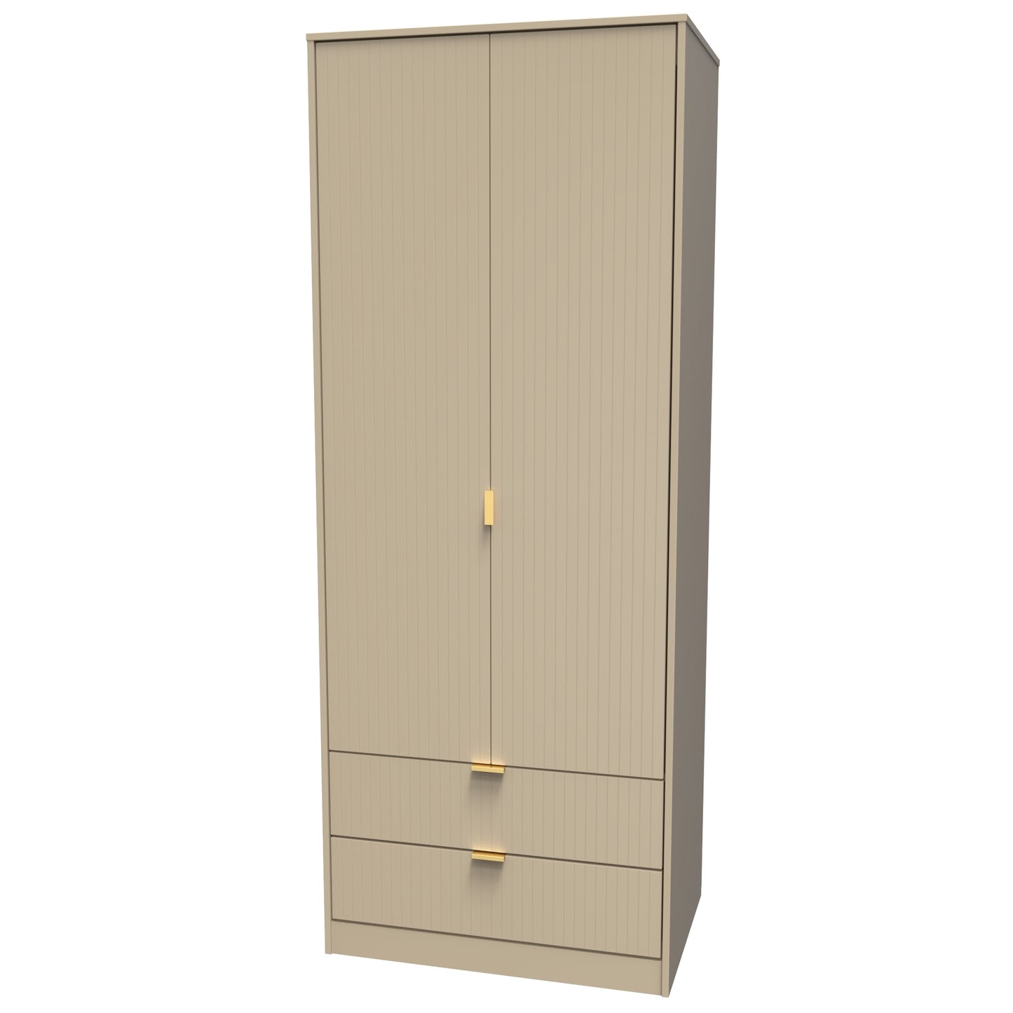 Linear Tall 2 Drawer Wardrobe