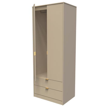 Linear Tall 2 Drawer Wardrobe