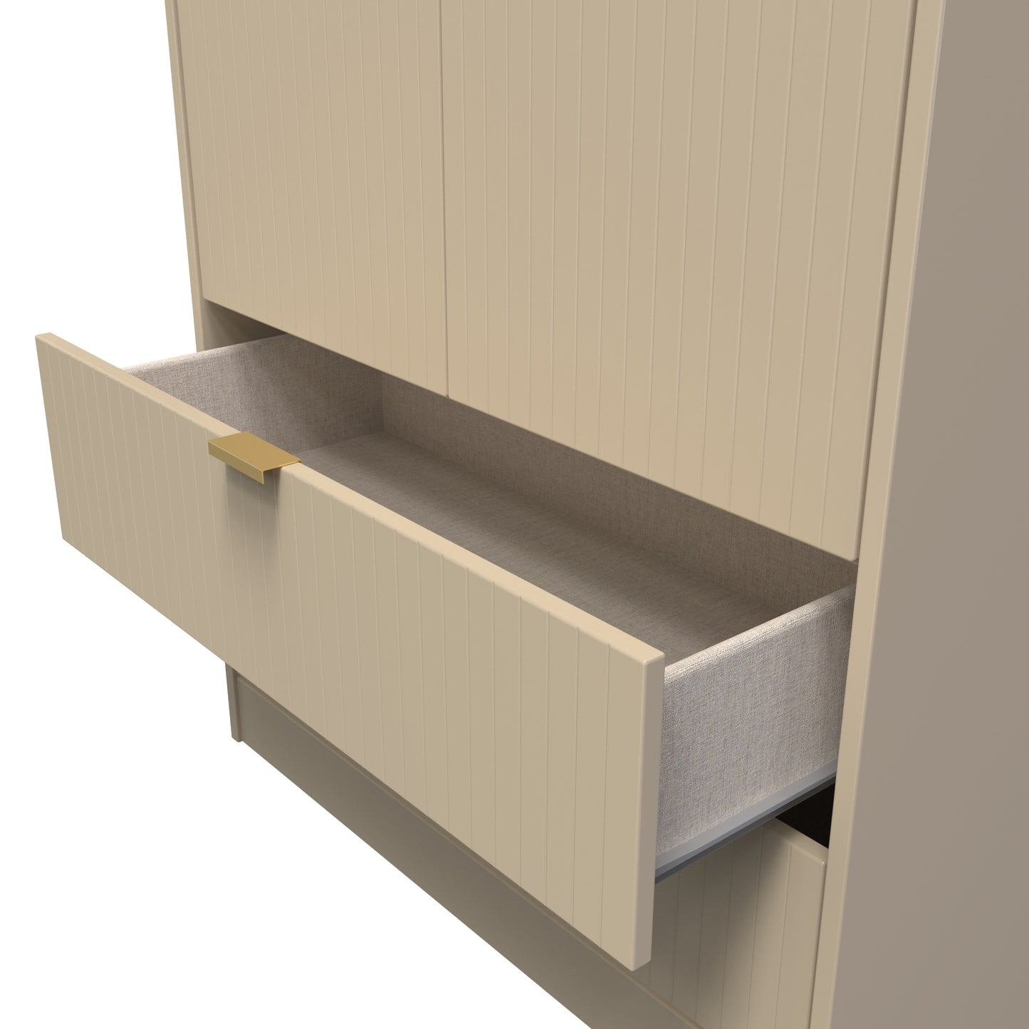 Linear Tall 2 Drawer Wardrobe