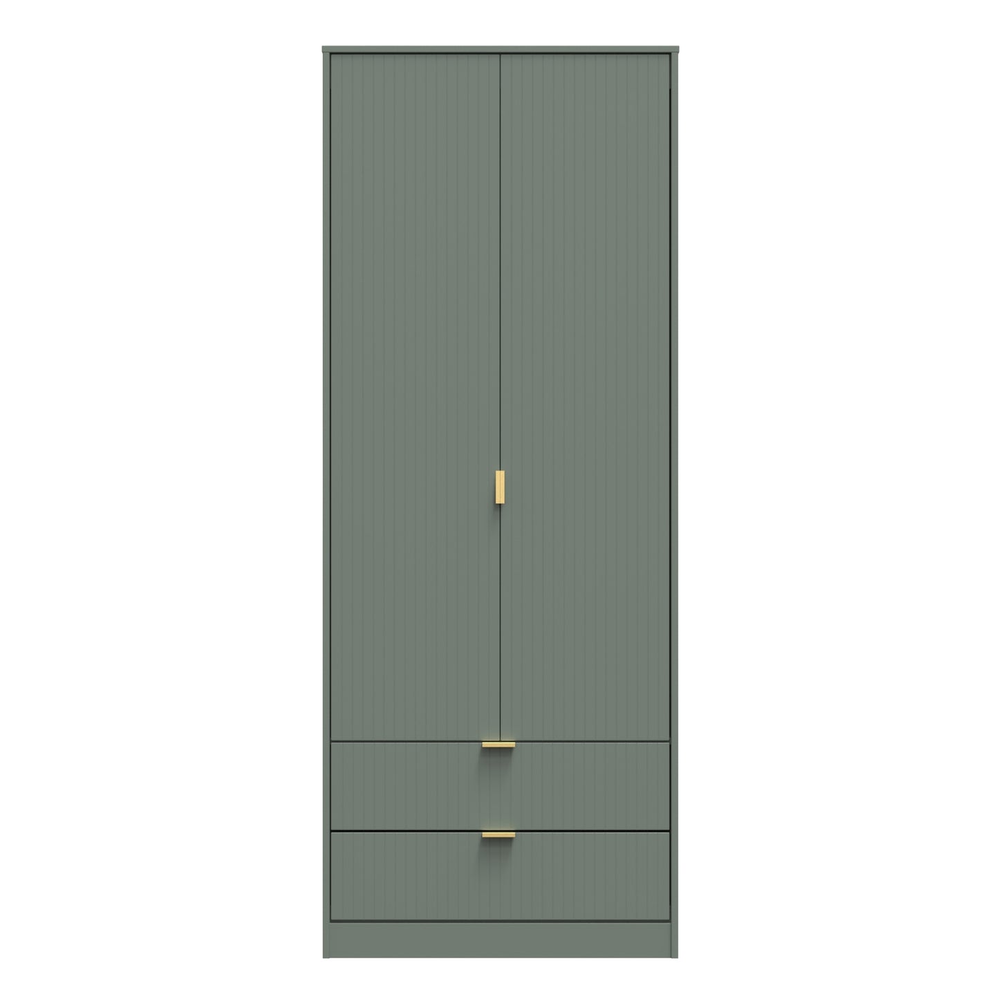 Linear Tall 2 Drawer Wardrobe