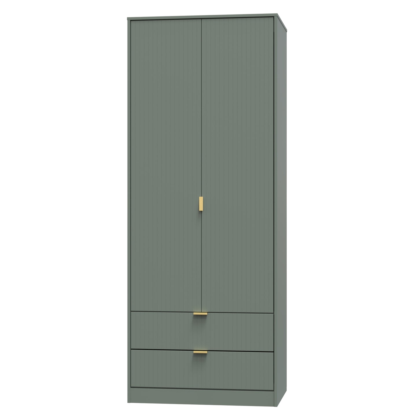 Linear Tall 2 Drawer Wardrobe