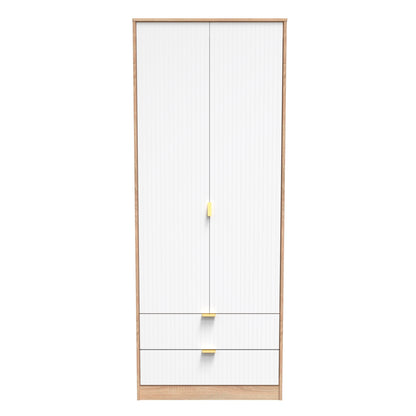 Linear Tall 2 Drawer Wardrobe