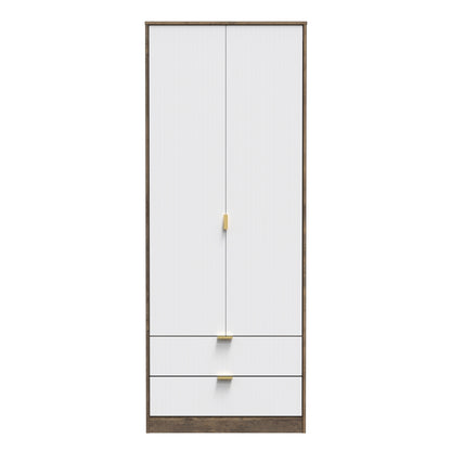 Linear Tall 2 Drawer Wardrobe
