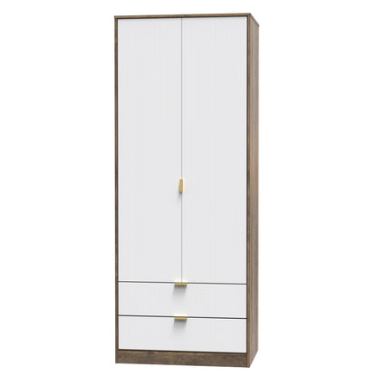 Linear Tall 2 Drawer Wardrobe