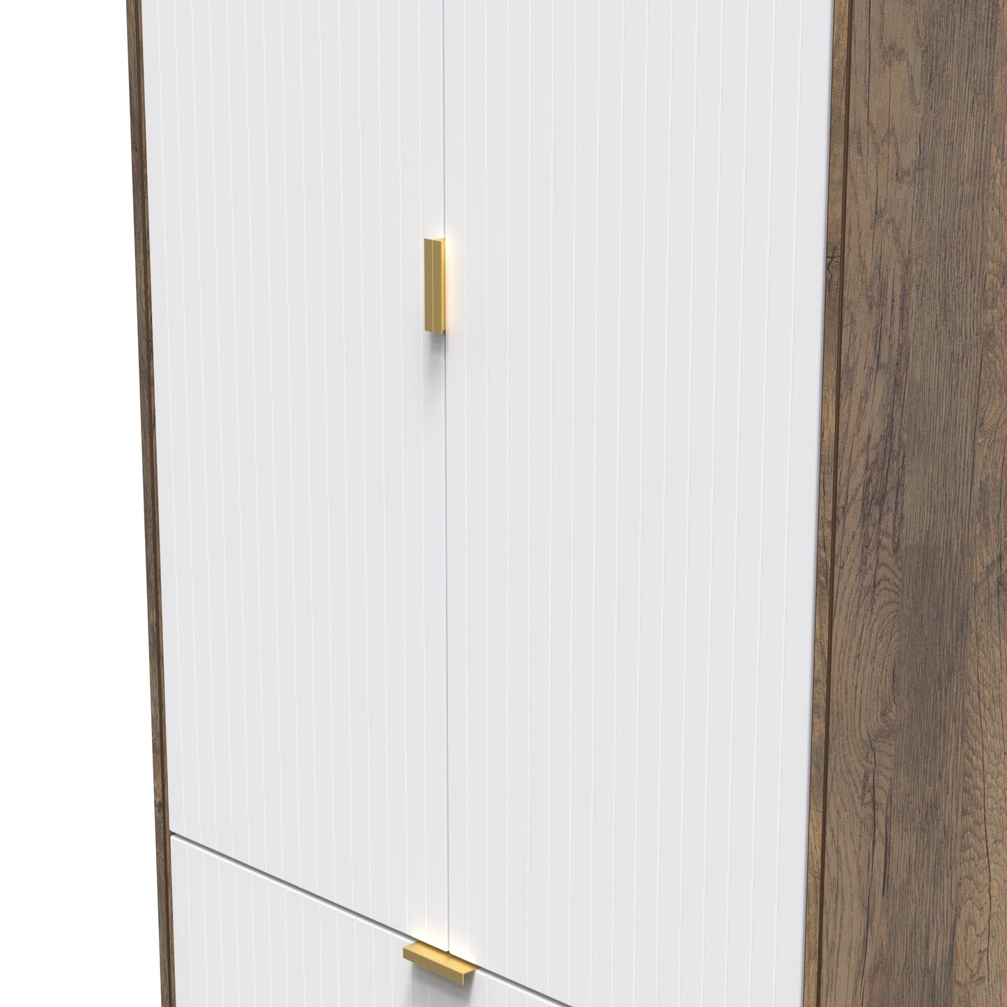 Linear Tall 2 Drawer Wardrobe