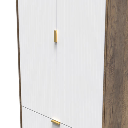 Linear Tall 2 Drawer Wardrobe