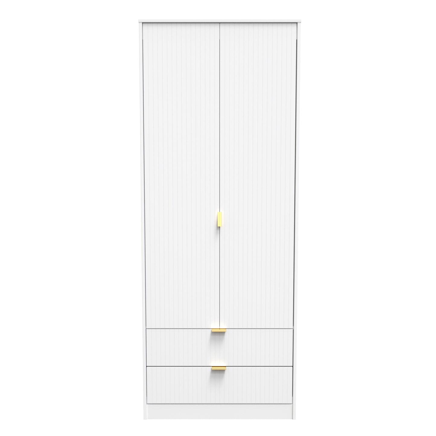 Linear Tall 2 Drawer Wardrobe