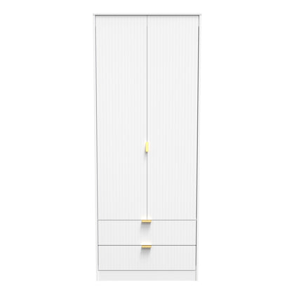 Linear Tall 2 Drawer Wardrobe