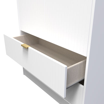 Linear Tall 2 Drawer Wardrobe
