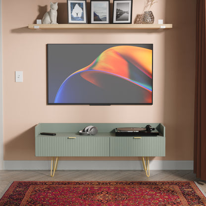 Linear (F) Media Console Unit - with legs