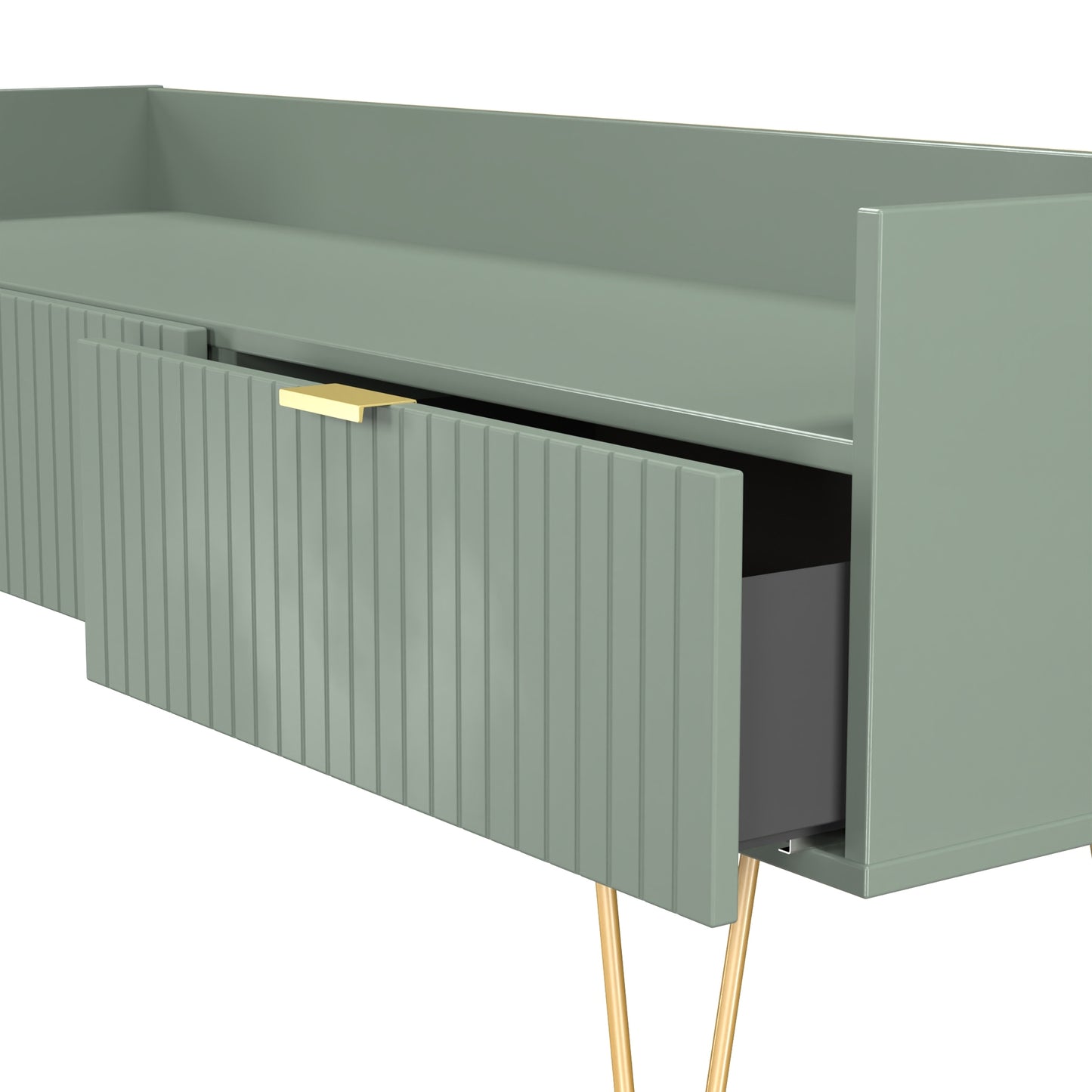 Linear (F) Media Console Unit - with legs