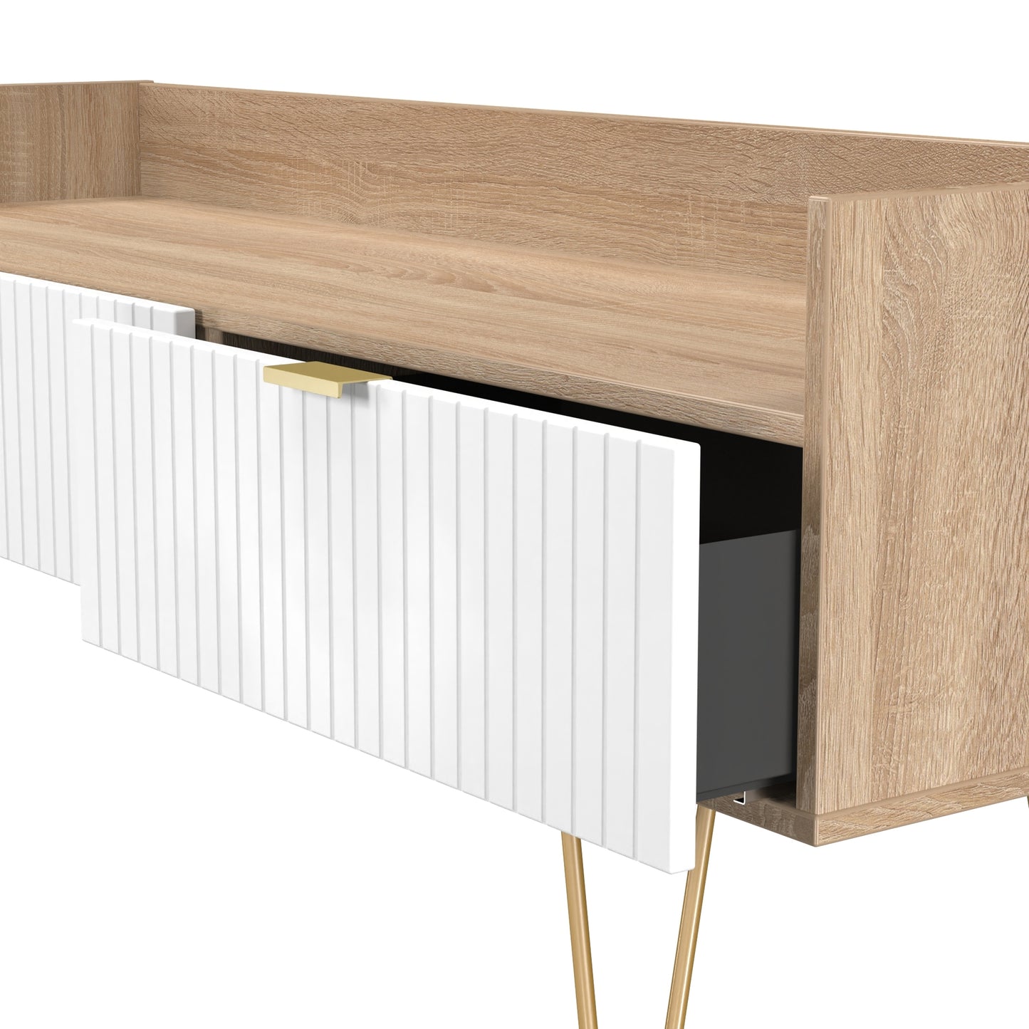 Linear (F) Media Console Unit - with legs
