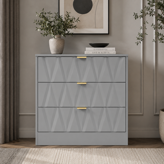 Las Vegas 3 Drawer Midi Deep Chest