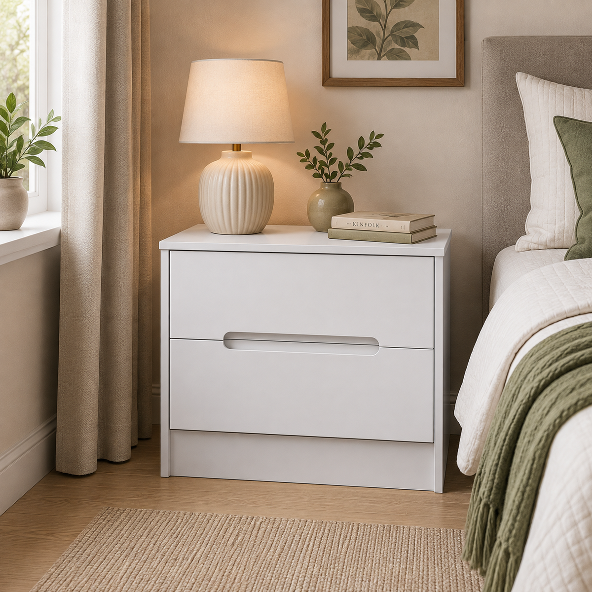 Monaco 2 Drawer Midi Chest