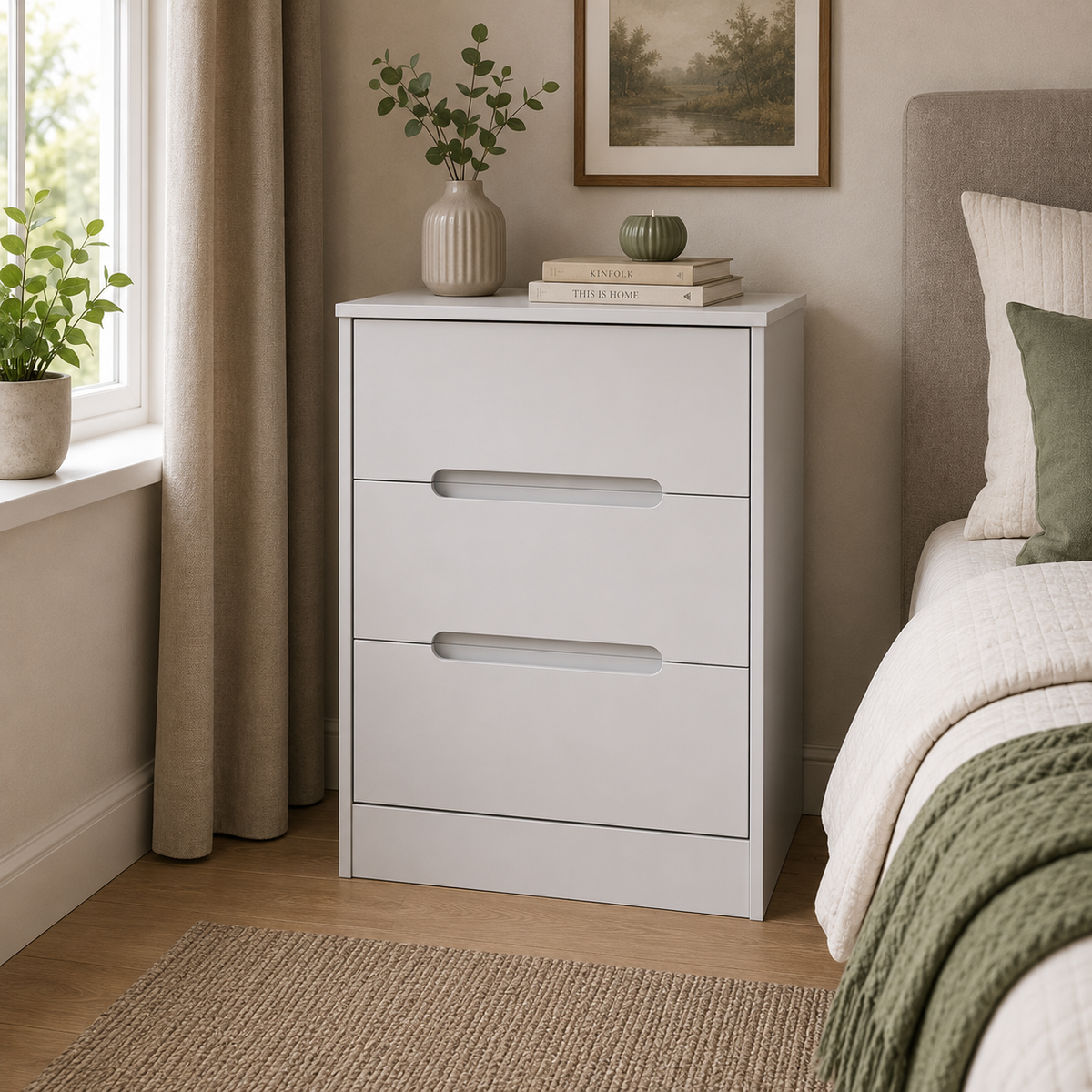 Monaco 3 Drawer Midi Deep Chest