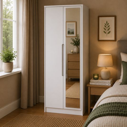 Monaco Tall 2ft 6in Mirror Robe