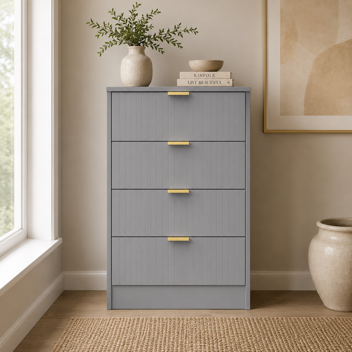 Nashville 4 Drawer Midi Deep Chest