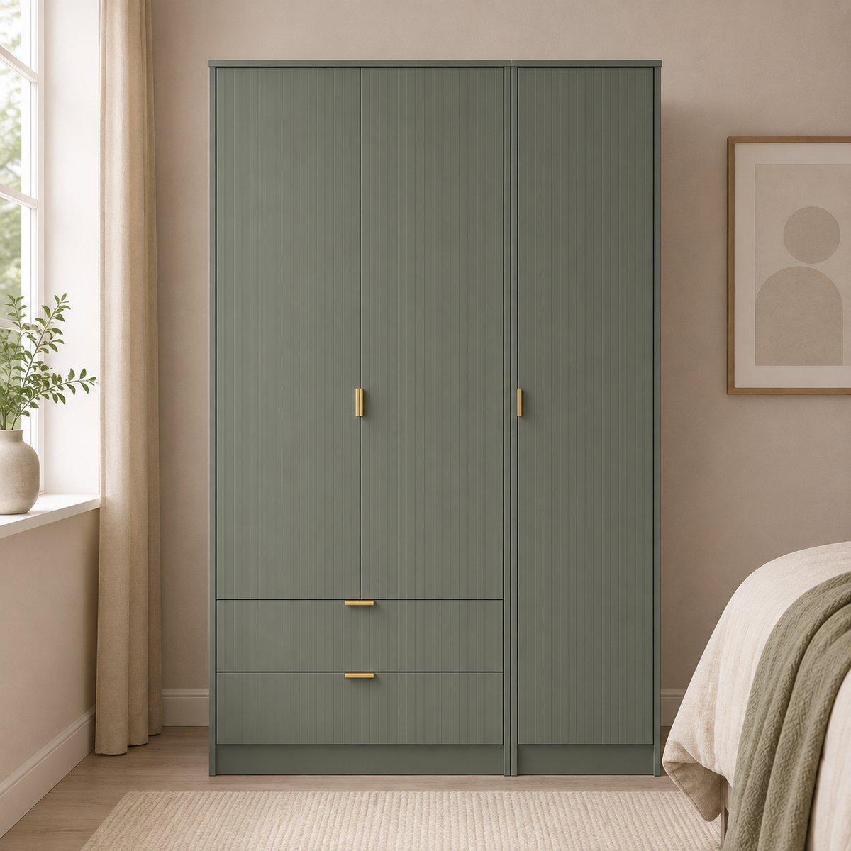 Nashville Tall Triple 2 Drawer Robe
