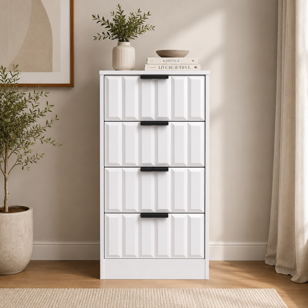 New York 4 Drawer Midi Deep Chest