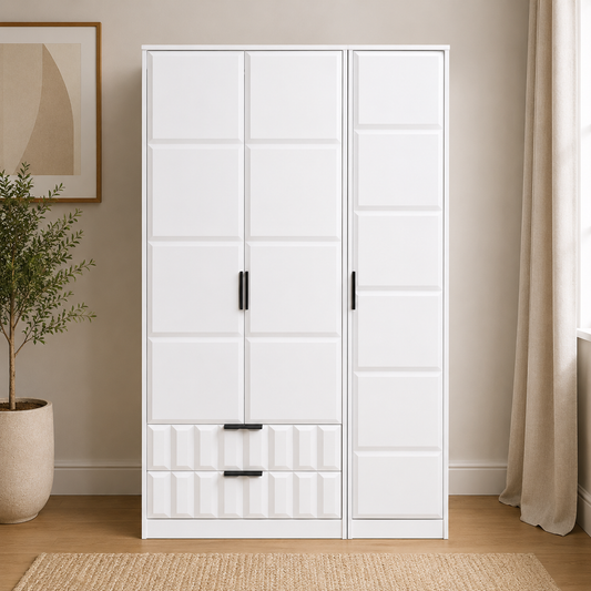 New York Tall Triple 2 Drawer Robe
