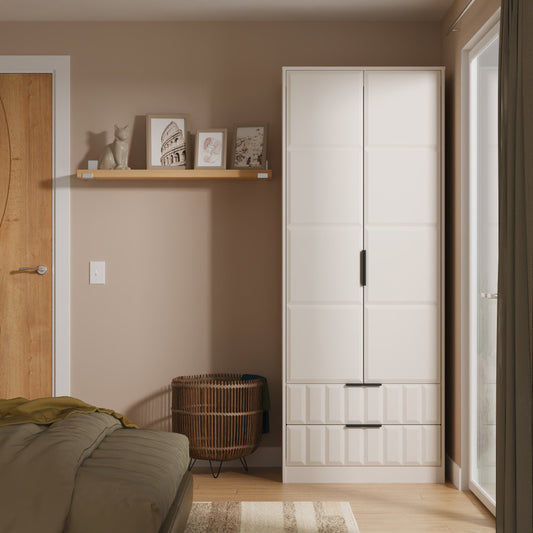 New York Tall 2ft 6in 2 Drawer Robe
