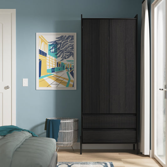 Osaka 2 Drawer Wardrobe