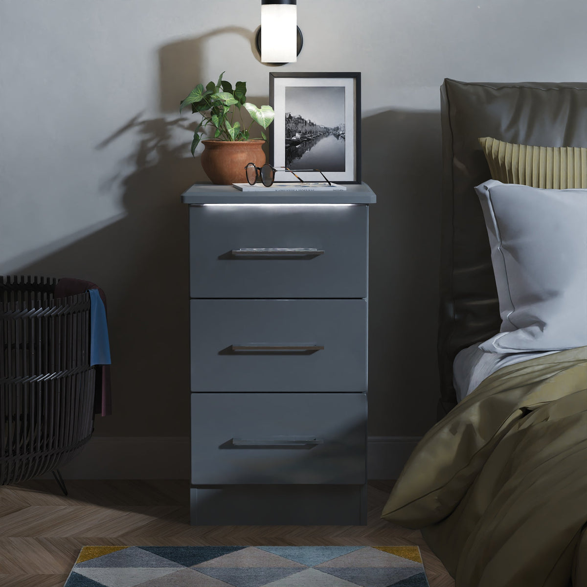 Paris 3 Drawer Locker