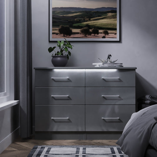 Paris 6 Drawer Midi Chest