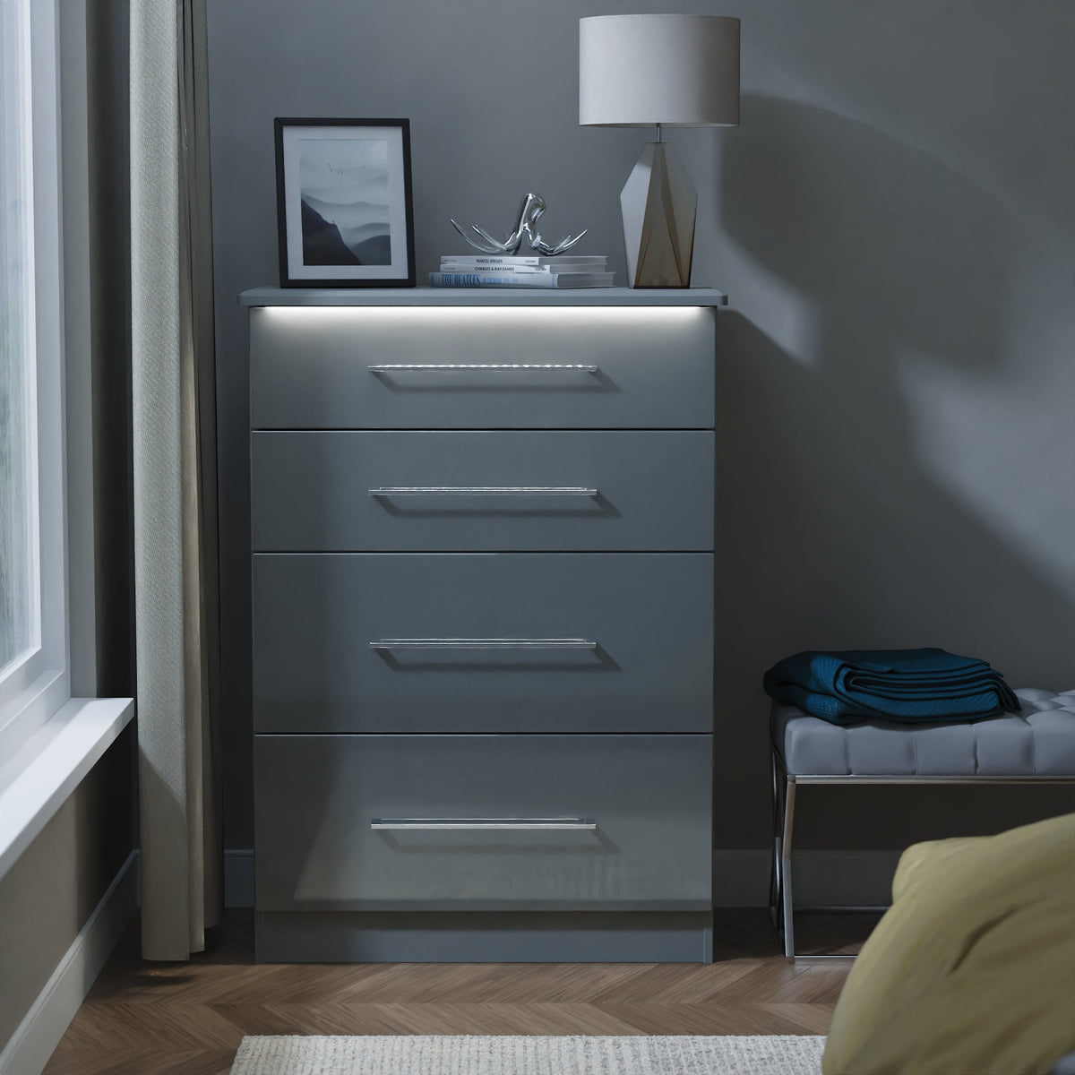 Paris 4 Drawer Deep Chest