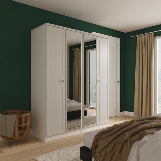 Pembroke 4 Door 2 Mirror Wardrobe