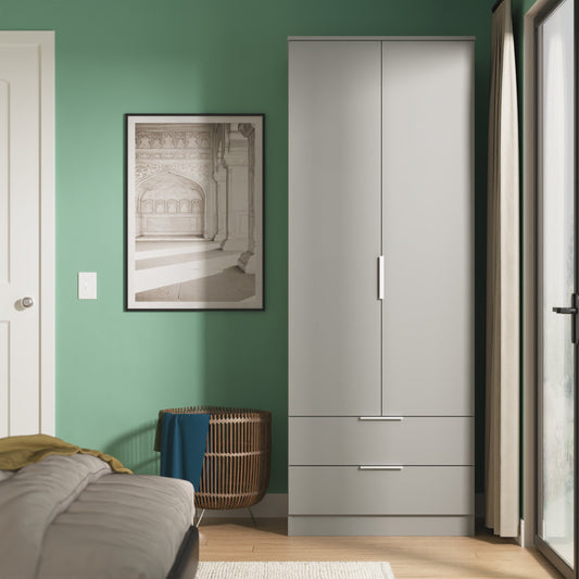 Plymouth Tall 2ft 6in 2 Drawer Robe