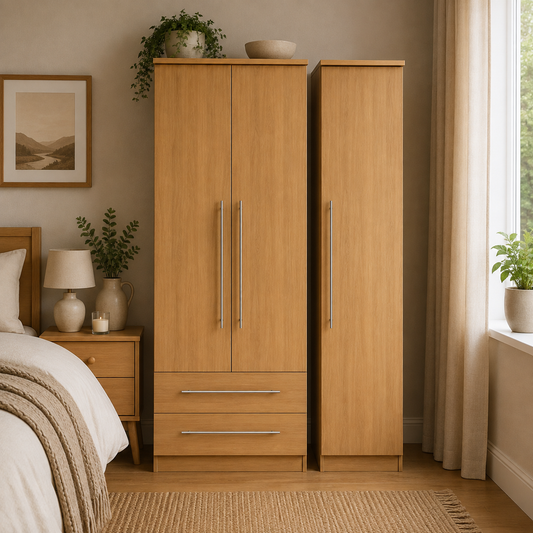Sherwood Tall Triple 2 Drawer Robe