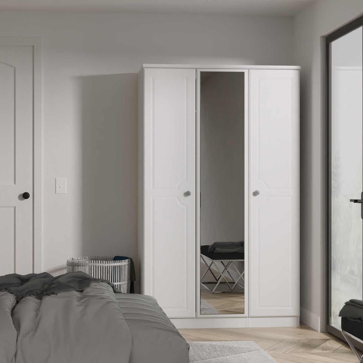 Pembroke Tall Triple Mirror Robe