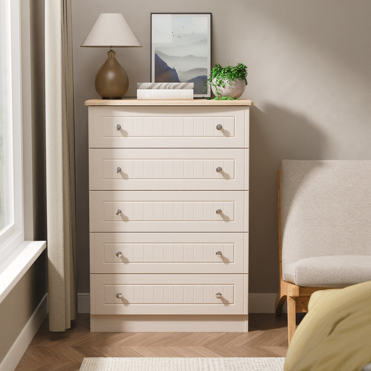Vienna 5 Drawer Chest
