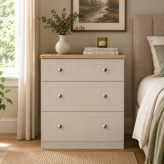 Vienna 3 Drawer Deep Chest